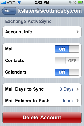 Set up Exchange ActiveSync account on iPhone